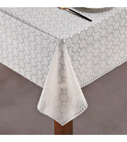 Клеенка столовая без основы ажурная DKTX Merletti 606WH 1,37х20м