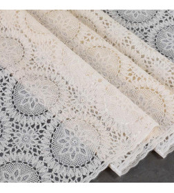 Клеенка столовая без основы ажурная DKTX Merletti 466WH 1,37х20м
