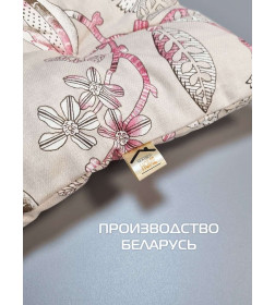 Подушка для сиденья 42x42 см, молочный, терракотовый HOMELY ГВОЗДИКА КРЕМОВАЯ MATEX 4 шт. 68-068