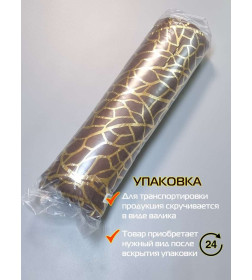 Подушка декоративная 45x45 см, темно-коричневый, золотой LUXURY ФАКТУРА MATEX 68-242