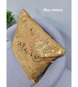 Подушка декоративная 45x45 см, карамельный, золотой LUXURY ОБОИ MATEX 68-792