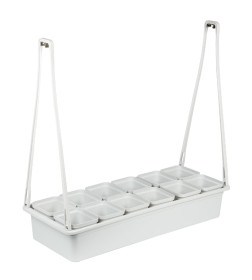 Набор минисад для растений 12 кашпо с подставкой ULT-P34N-10W-SPLE IP65 WHITE Uniel