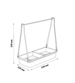 Набор минисад для растений 12 кашпо с подставкой ULT-P54N-10W/SPLE IP65 WHITE Uniel