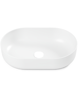 Умывальник Belux Турин 560 овал Белый матовый